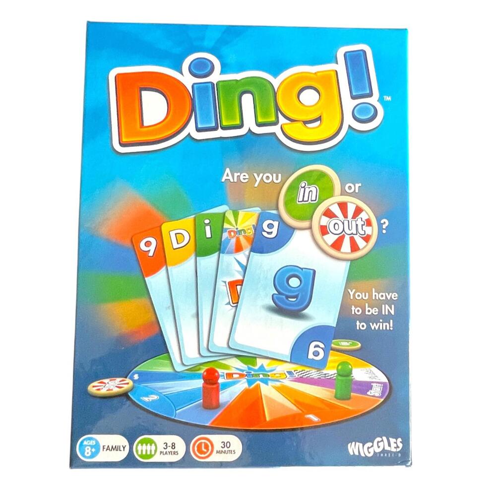 Ding! Board Game by Wiggles Family Fun Game Complete w/ Board Tokens &‎ Pawns